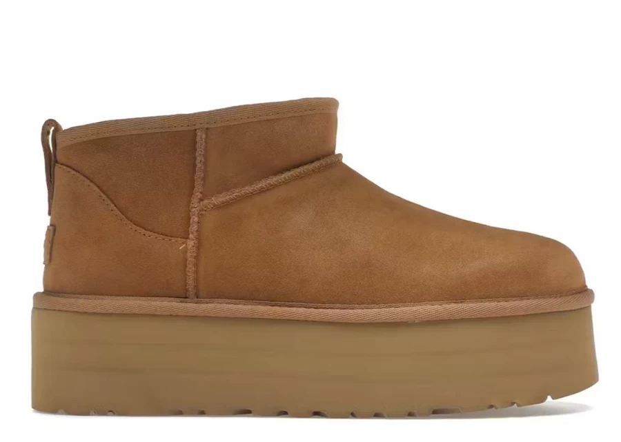 UGG Women's Classic Ultra Mini Platform Boots in Chestnut | Comfort & Style