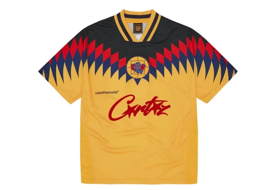 Corteiz Unisex Club RTW Football Jersey - Yellow Sports Shirt for Men & Women