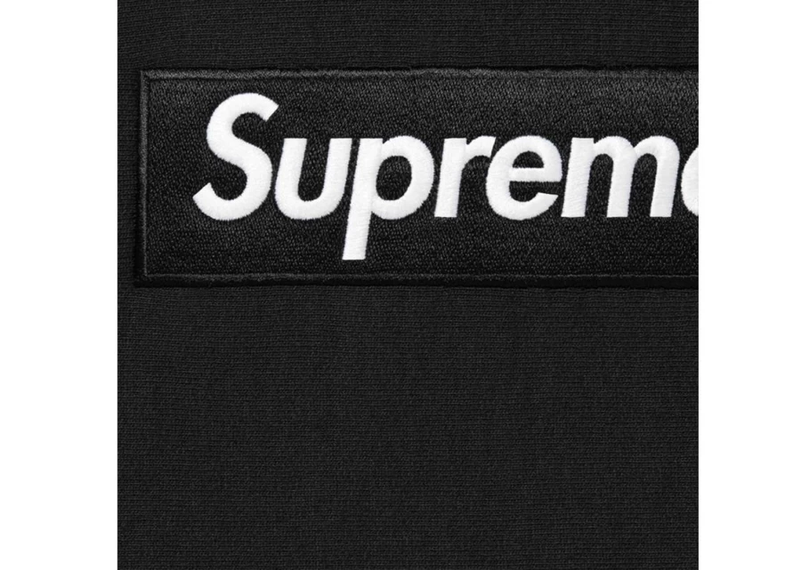 Supreme Box Logo Hoodie Black Unisex Pullover Streetwear Essential (FW23)