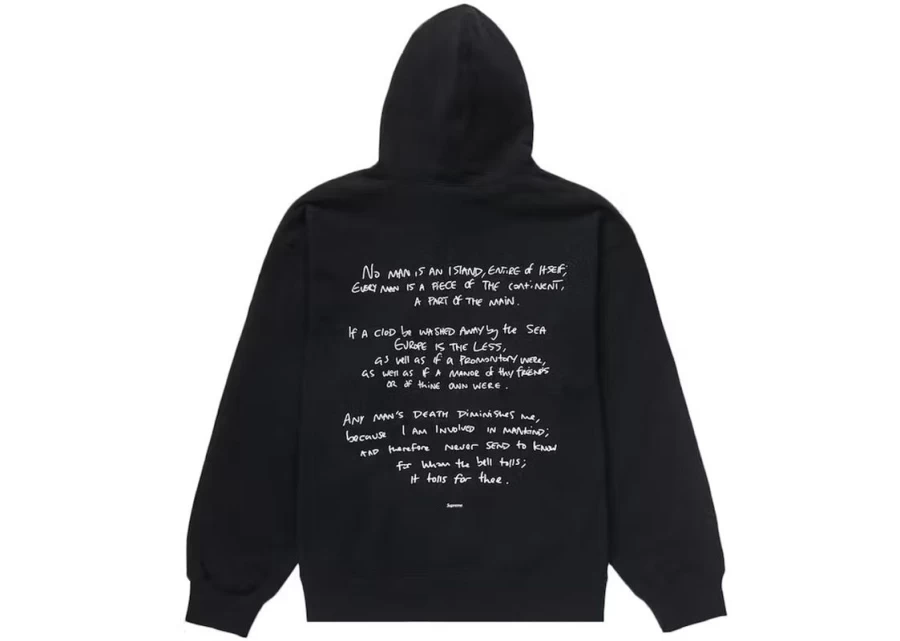 Supreme x Corteiz Rule The World Unisex Hoodie - Black Collaborative Streetwear Pullover