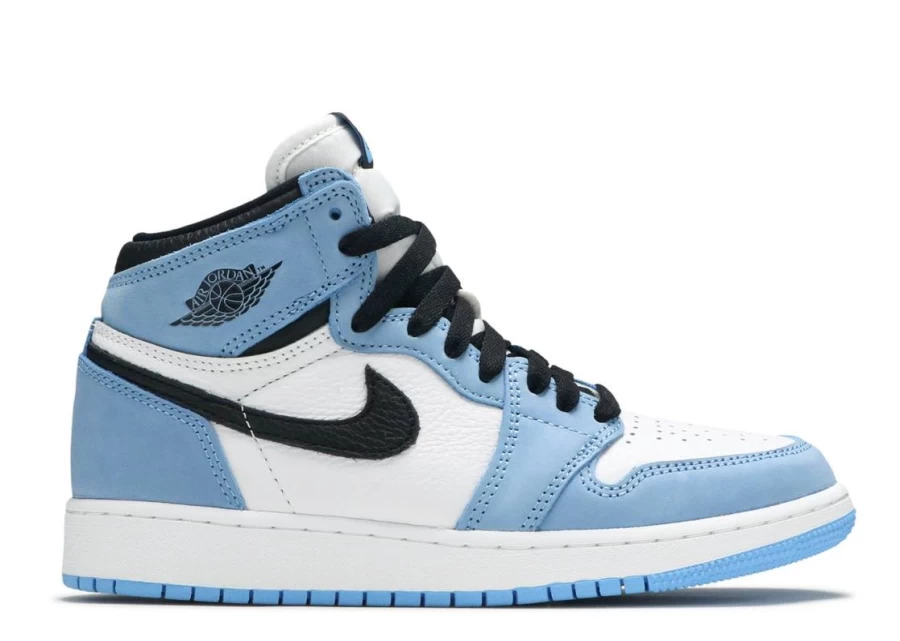 Air Jordan 1 Retro High OG 'University Blue' Kids GS Basketball Shoes