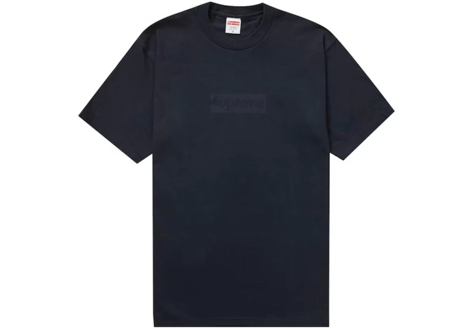 Supreme Unisex Navy Box Logo T-Shirt - Official Supreme Streetwear Tee