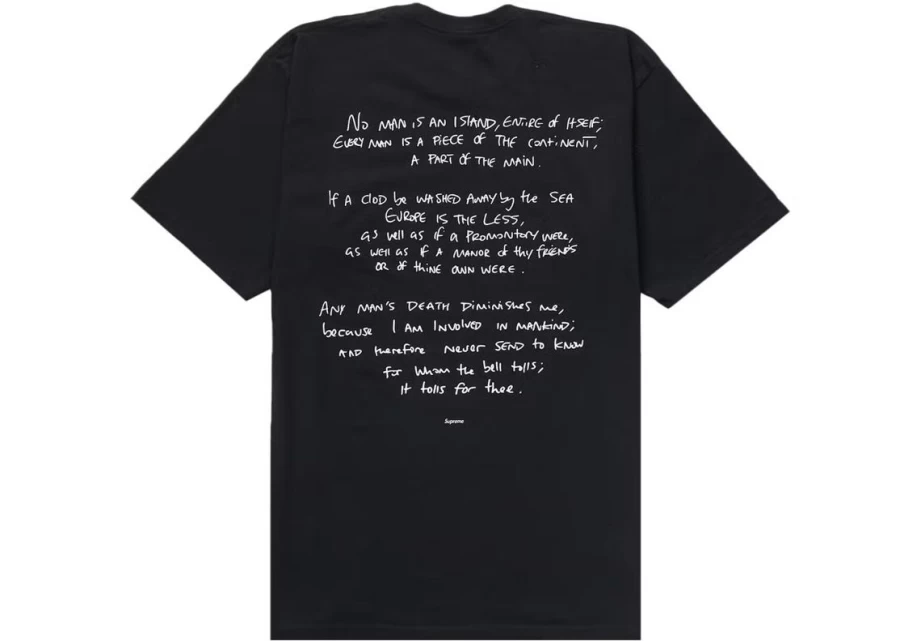 Supreme X Corteiz Unisex 'Rule The World' T-Shirt - Black Collaborative Streetwear Tee