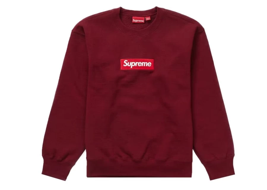 Supreme Box Logo Crewneck Sweatshirt - Unisex Cardinal Red Pullover