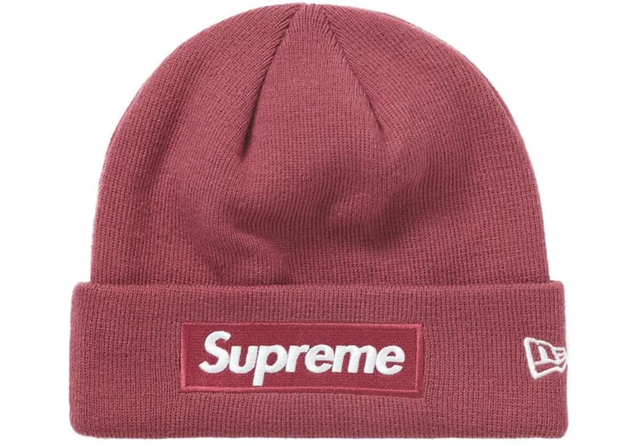 Supreme X New Era Box Logo Beanie Unisex Winter Hat (Plum)