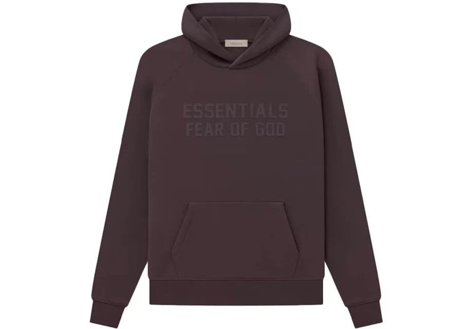 Essentials Unisex Hoodie 'Plum' - Comfortable Casual Pullover Sweatshirt for Men & Women