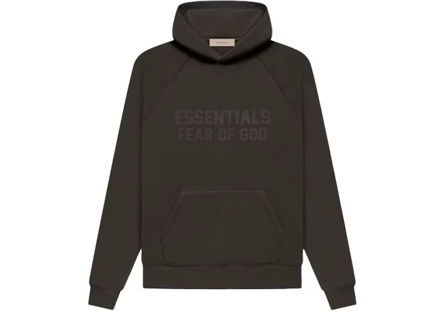 Essentials Unisex Off Black Hoodie - Comfortable Casual Pullover Sweatshirt