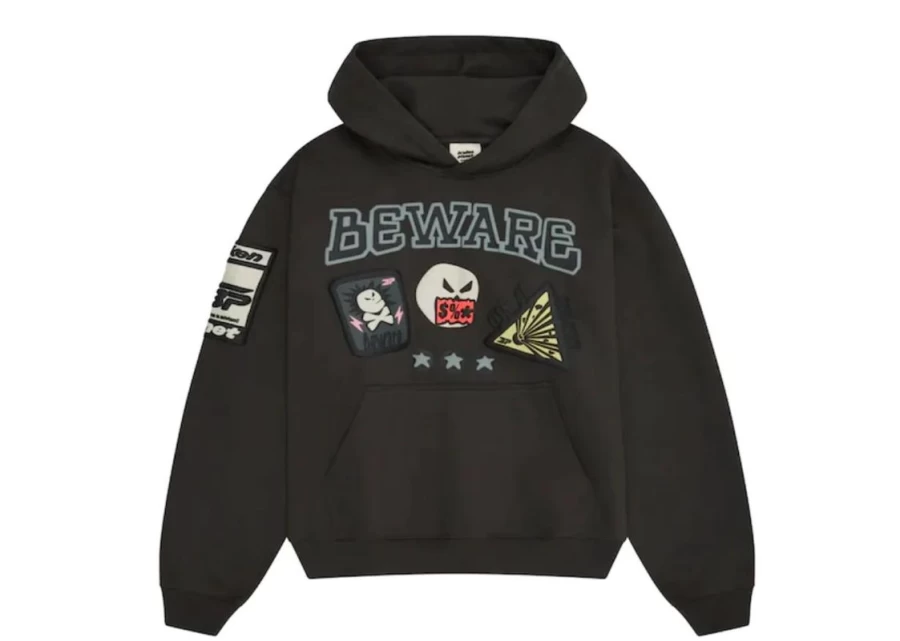 Broken Planet Market Unisex 'Beware' Hoodie - Streetwear Essential