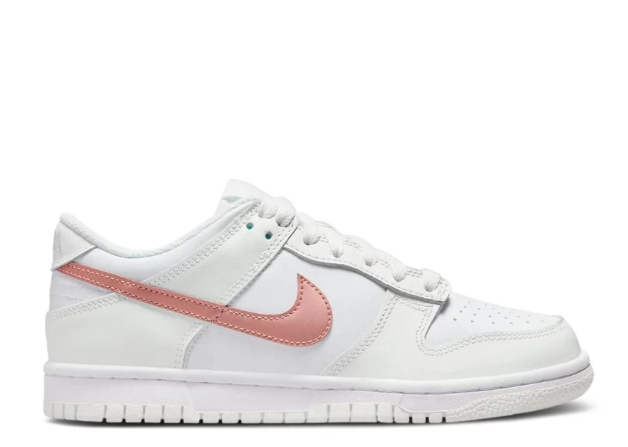 Nike Dunk Low GS 'White Metallic Red Bronze' Kids' Sneakers