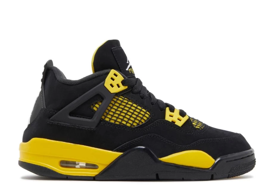 Air Jordan 4 Retro 'Thunder' Kids GS - Official Release Sneakers for Boys & Girls