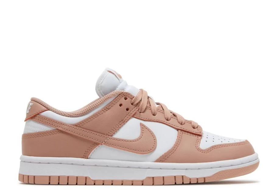 Nike Dunk Low 'Rose Whisper' Women's Sneakers - Light Pink & White Style