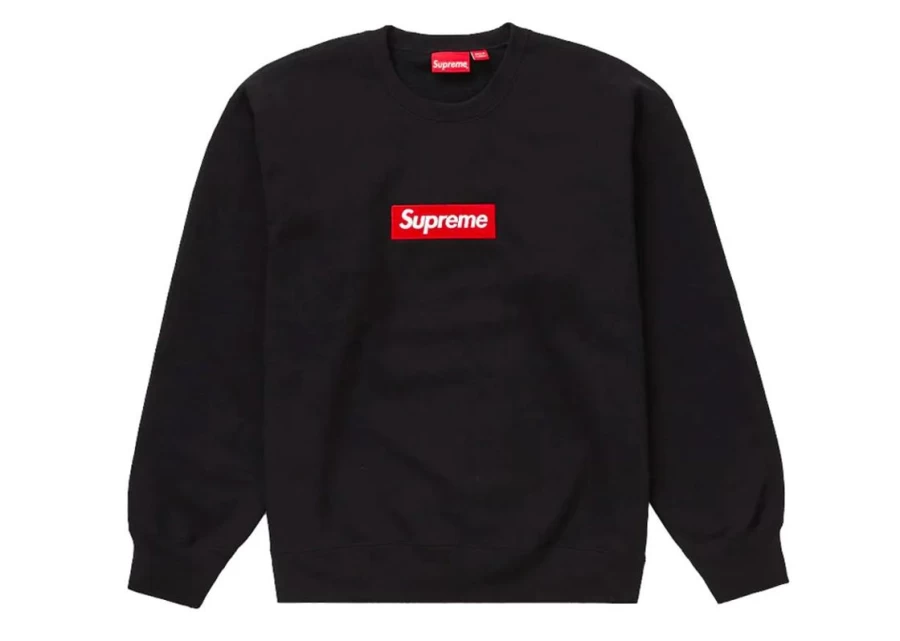 Supreme Box Logo Crewneck Sweatshirt - Unisex Black Pullover Hoodie