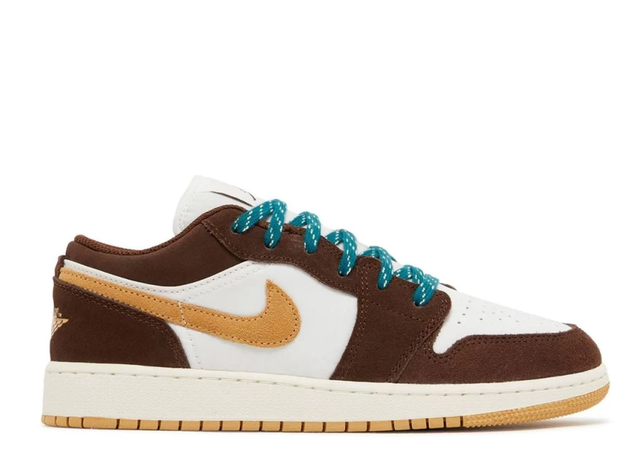 Air Jordan 1 Low 'Cacao Wow' GS Kids' Basketball Shoes - Official Release