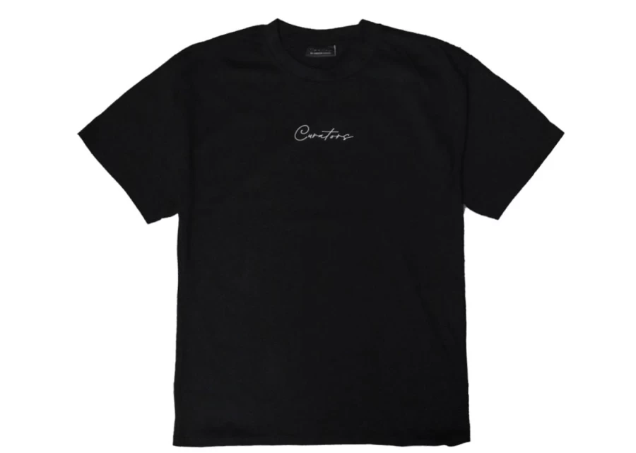 "Unisex Curators Brand Black T-Shirt - Premium Cotton Tee for Men & Women"
