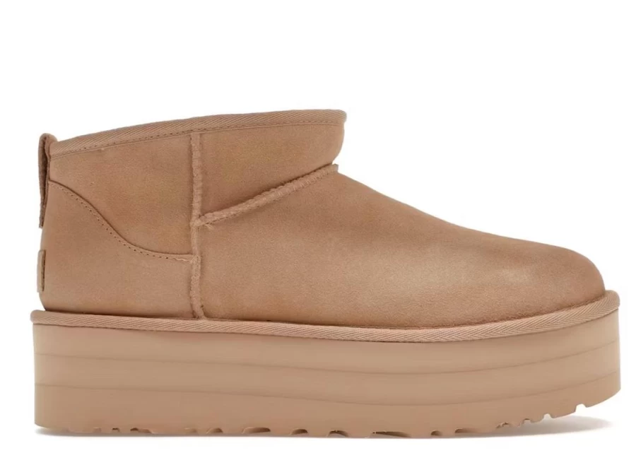 UGG Women's Classic Ultra Mini Platform Boot in Mustard Seed | Comfortable & Stylish Winter Boots