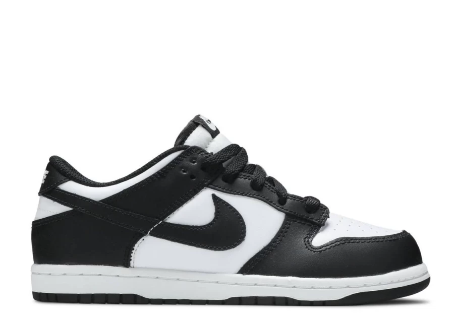 Nike Dunk Low 'White Black' Kids Sneakers (PS) – Classic Black & White Style