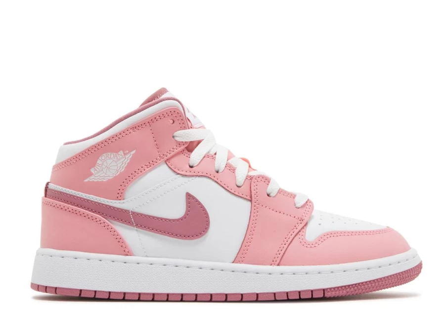 Air Jordan 1 Mid Valentine's Day 2023 GS Kids' Basketball Shoes