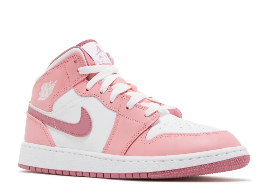 Air Jordan 1 Mid Valentine's Day 2023 GS Kids' Basketball Shoes