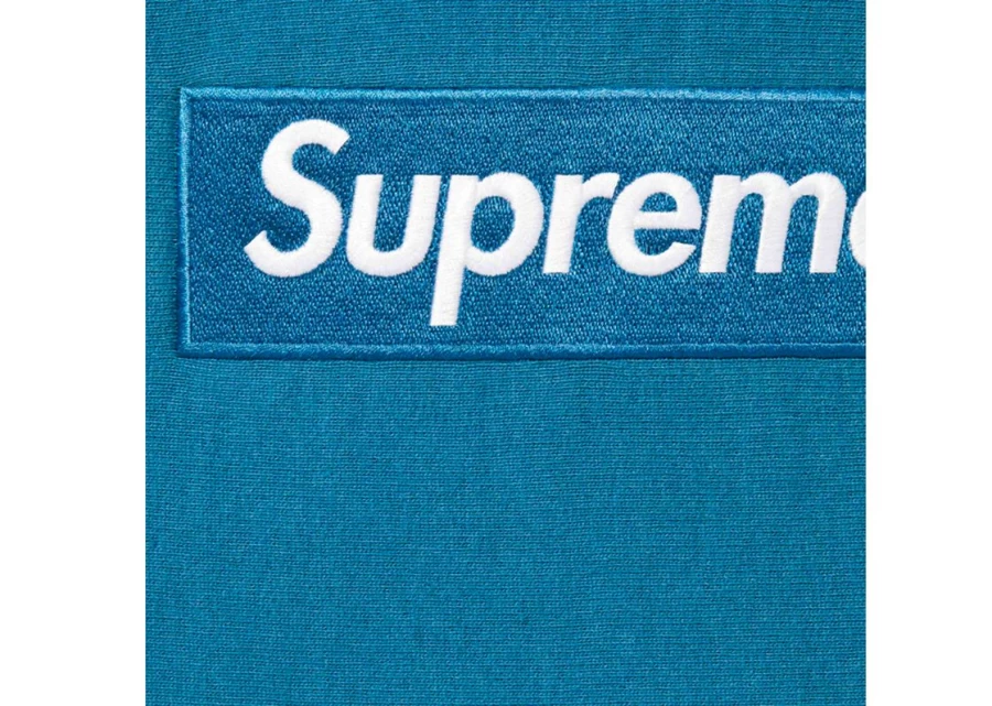 Supreme Box Logo Hoodie Unisex Blue Pullover Streetwear Essential (FW23)